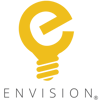 Envision yellow logo - grey name (r) regular font - 1000x1000